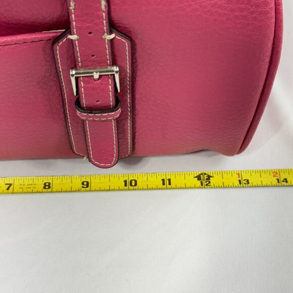 Liz Claiborne Pink Purse Bag Barrel Shoulder Bag Accessories Tote READ - Picture 14 of 16